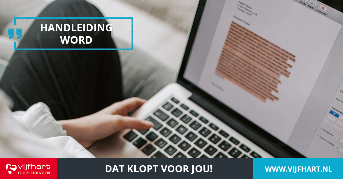 Word handleiding  Vijfhart
